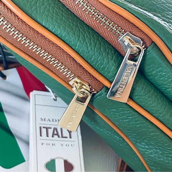NWT  RARE Valentina Sling Backpack Real Finest Italian Leather Convertible Bag main image 14